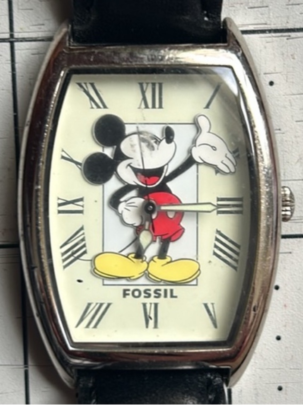 Vintage Fossil Disney Mickey Mouse Watch Limited Edition 2849/15000 Collector